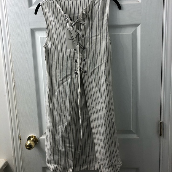 Theory dress Keshelle Back Lace-up Strip Dress - Picture 8 of 13